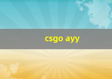 csgo ayy